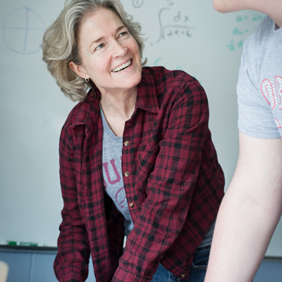 smiling teacher