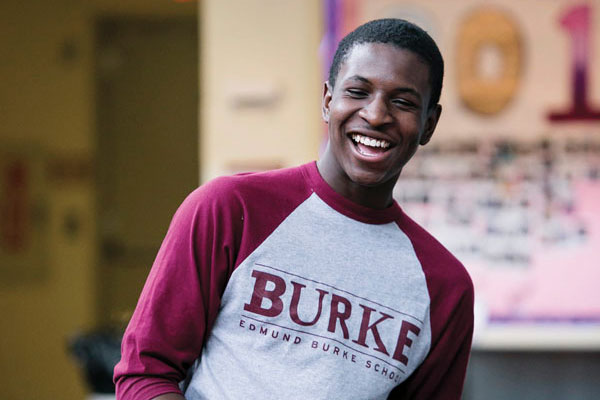 Burke student smiling